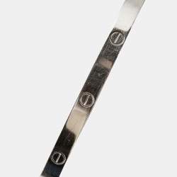 Pre Owned Cartier Love 18k White Gold Small Bangle Bracelet 16