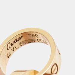 Pre Owned Cartier Love Interlocking Loops 18k Rose Gold Necklace