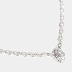 Pre Owned Cartier Cartier  d'Amour 18K White Gold Diamond Necklace