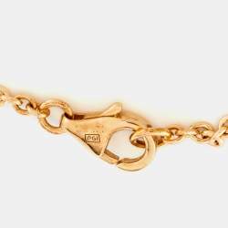 Pre Owned Cartier Love Interlocking Loops 18k Rose Gold Bracelet