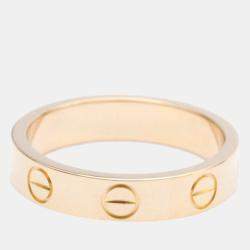 Pre Owned Cartier Love 18K Rose Gold Ring EU 47
