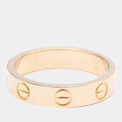 Pre Owned Cartier Love 18K Rose Gold Ring EU 47