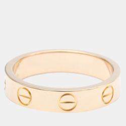 Pre Owned Cartier Love 18K Rose Gold Ring EU 47