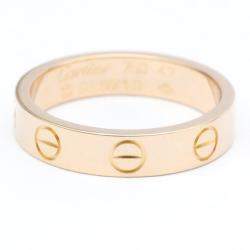 Pre Owned Cartier Love 18K Rose Gold Ring EU 47