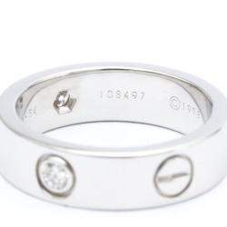 Pre Owned Cartier Vintage Love 18K White Gold Diamond Ring EU 54