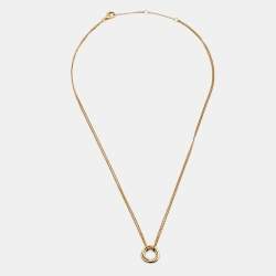Pre Owned Cartier Trinity 18k Three Tone Gold Necklace