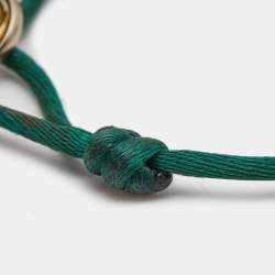 Pre Owned Cartier Trinity 18k Three Tone Gold Adjustable Cord Bracelet