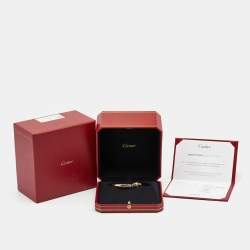 Pre Owned Cartier Panthere de Cartier Tsavorite Garnet Onyx 18k Yellow Gold Bracelet 15