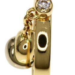 Pre Owned Cartier Trinity Ball 18K Yellow Rose and White Gold Diamond Ring EU 49