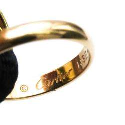 Pre Owned Cartier Trinity 18K Yellow Rose and White Gold Charm Bracelet 18.5