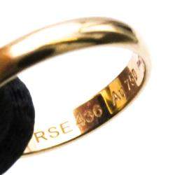 Pre Owned Cartier Trinity 18K Yellow Rose and White Gold Charm Bracelet 18.5