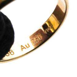 Pre Owned Cartier Trinity 18K Yellow Rose and White Gold Charm Bracelet 18.5