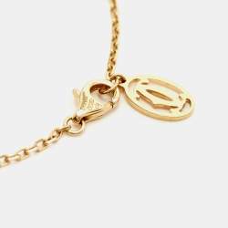 Pre Owned Cartier D'Amour Diamond 18k Yellow Gold Small Model Bracelet