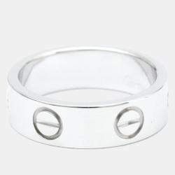 مملوكة مسبقًا Cartier Vintage Love 18K White Gold Ring EU 50