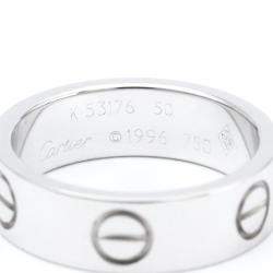 مملوكة مسبقًا Cartier Vintage Love 18K White Gold Ring EU 50