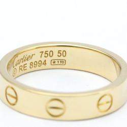 Pre Owned Cartier Love 18K Yellow Gold Diamond Ring EU 50