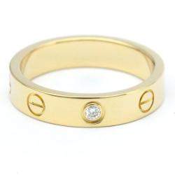 Pre Owned Cartier Love 18K Yellow Gold Diamond Ring EU 50