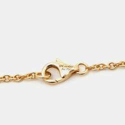 Pre Owned Cartier Love Interlocking Loops 18k Yellow Gold Bracelet