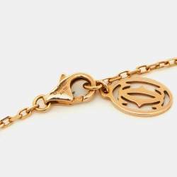 Pre Owned Cartier D'amour Pink Sapphire 18k Rose Gold Bracelet