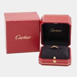 Cartier Love 18k Rose Gold Wedding Band Ring Size 52