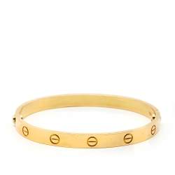 Pre Owned Cartier Love 18k Yellow Gold Bracelet 18
