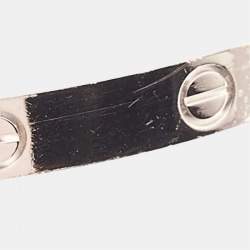 Pre Owned Cartier Love 18k White Gold Bracelet 18