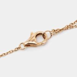 Pre Owned Cartier D'Amour Diamond 18k Rose Gold XS Model Necklace