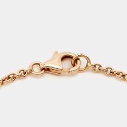 Pre Owned Cartier Love Interlocking Loops 18k Rose Gold Bracelet