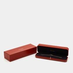 Pre Owned Cartier Love Interlocking Loops 18k Rose Gold Bracelet