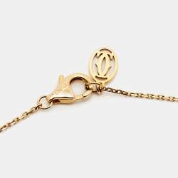 Pre Owned Cartier D'Amour Diamond 18k Rose Gold XS Model Necklace