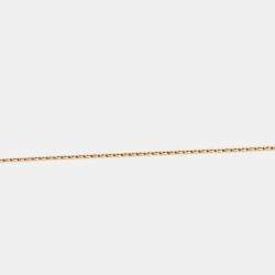 Pre Owned Cartier D'Amour Diamond 18k Rose Gold XS Model Necklace