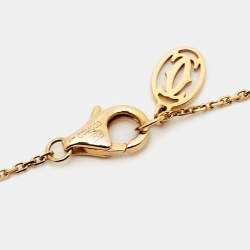 Pre Owned Cartier D'Amour Diamond 18k Rose Gold XS Model Necklace