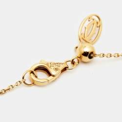 مملوكة مسبقًا Cartier Cactus De Cartier Diamond 18k Yellow Gold Necklace