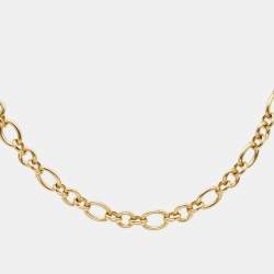 Pre Owned Cartier 18k Yellow Gold Chain Necklace