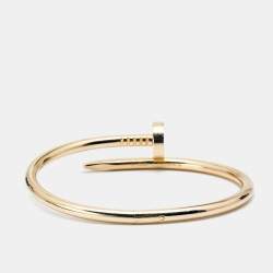 Pre Owned Cartier Juste Un Clou 18k Yellow Gold Bracelet 16