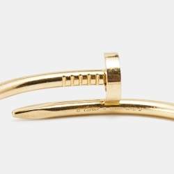 Pre Owned Cartier Juste Un Clou 18k Yellow Gold Bracelet 16