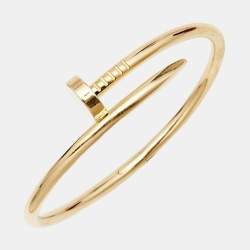 Pre Owned Cartier Juste Un Clou 18k Yellow Gold Bracelet 16