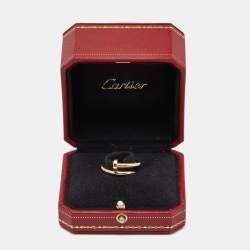 Pre Owned Cartier Juste Un Clou 18k Yellow Gold Ring Size 57