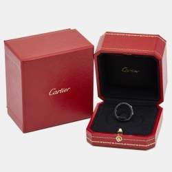 Pre Owned Cartier Love 8 Diamonds 18k White Gold Ring Size 54