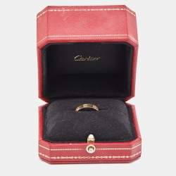 مملوكة مسبقًا Cartier Love 18k Yellow Gold Wedding Band Ring Size 53