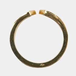 Pre Owned Cartier C De Cartier 18k Yellow Gold Ring Size 51