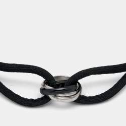Pre Owned Cartier Trinity Ceramic 18k White Gold Cord Bracelet