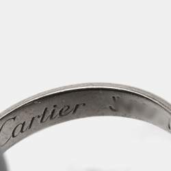Pre Owned Cartier Trinity Ceramic 18k White Gold Cord Bracelet