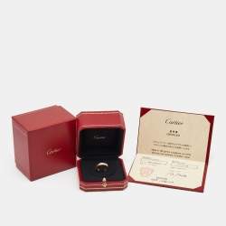 Pre Owned Cartier Love 18K Rose Gold Narrow Wedding Band Ring Size 51