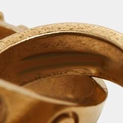 Pre Owned Cartier Love Interlocking Loops 18k Yellow Gold Necklace