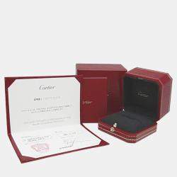 Pre Owned Cartier Trinity Small 18K Yellow Rose and White Gold Ring EU 50