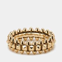 Pre Owned Cartier Clash de Cartier 18k Rose Gold Small Model Band Ring Size 49