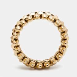 Pre Owned Cartier Clash de Cartier 18k Rose Gold Small Model Band Ring Size 49