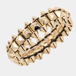 Pre Owned Cartier Clash de Cartier 18k Rose Gold Small Model Band Ring Size 49
