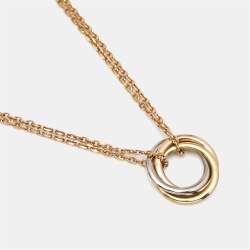 Pre Owned Cartier Trinity 18K Three Tone Gold Necklace